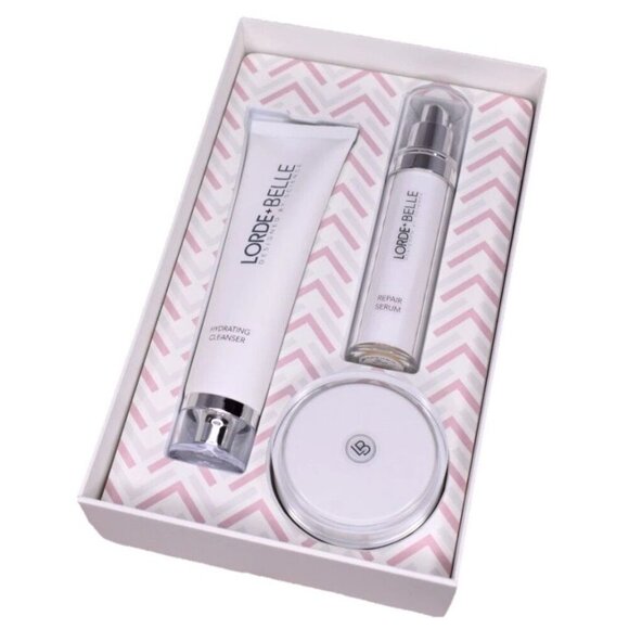 Lorde + Belle 3 Piece Anti Aging Skin Care Regimen MSRP $199 New In Box - Picture 1 of 16